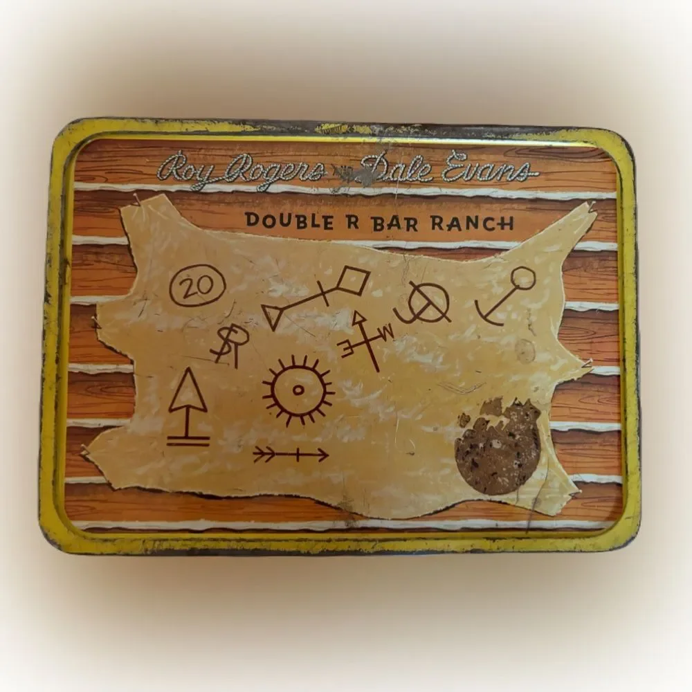 Roy Rogers and Dale Evan’s 1950s Double R Bar Ranch Lunch Box, Fair Condition